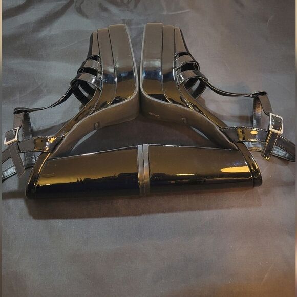 BRAND NEW SOUL PRINCESS PLAIN PLATFORM ANKLE CURVE WIDE HIGH HEEL   SANDAL S2 - Picture 15 of 16